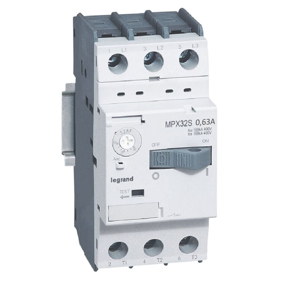 Legrand  MPX³ 32S basmalı tip motor koruma şalteri 0.4 - 0.63A LEG-417303