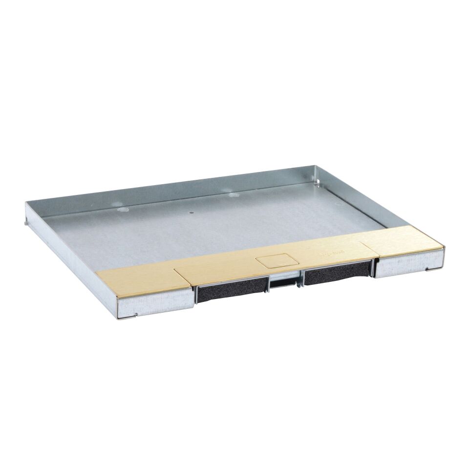 Legrand  Gömme tipi döşeme altı buat için kapak, metal, pirinç, 12 veya 18 modül LEG-088107