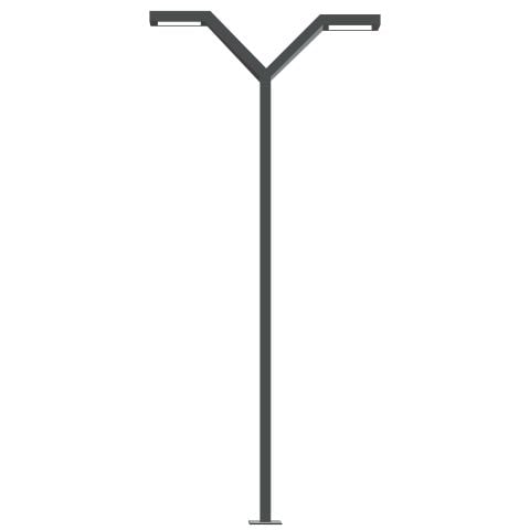 ACK 2X30W Led Alsa 3000K 4000Mm Bahçe Direk Armatürü AG43-09501