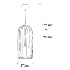 Aydinlatmadunyam Sarkit BlackFume Tweety-Nus-2912