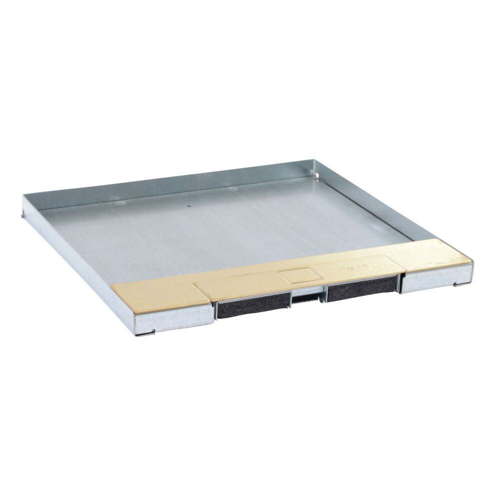 Legrand  Gömme tipi döşeme altı buat için kapak, metal, pirinç, 16 veya 24 modül LEG-088108