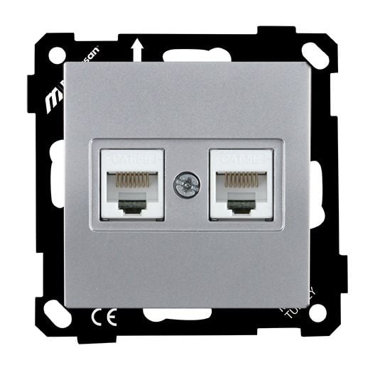 Mutlusan Ep Data Prizi 2*Rj45  Cat5E  Gümüş - 2270 138 0192