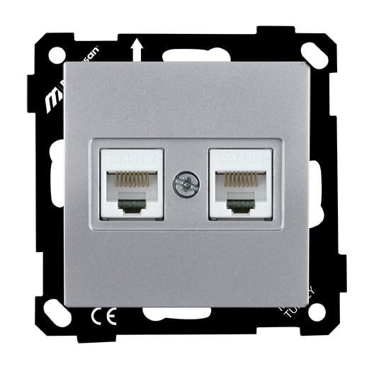 Mutlusan Ep Data Prizi 2*Rj45  Cat5E  Gümüş - 2270 138 0192