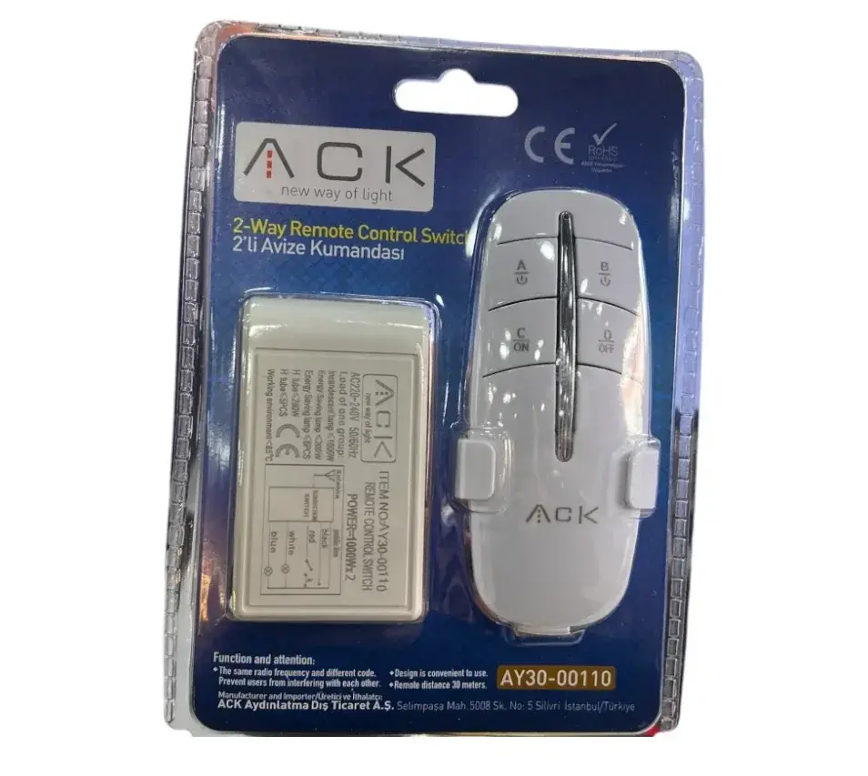 ACK 2'Lı 220V Avıze Kumandası AY30-00110