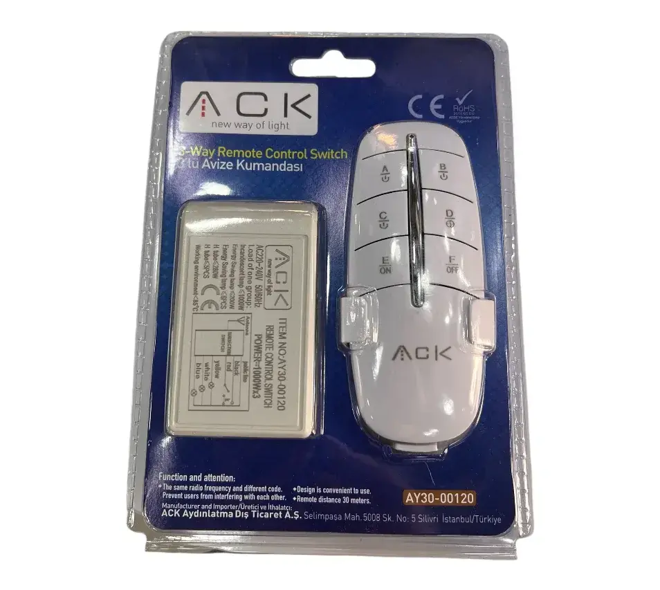 ACK 3'Lü 220V Avıze Kumandası AY30-00120