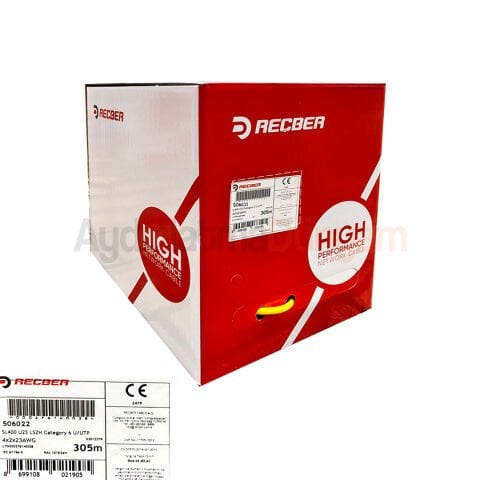 SL400 U23 LSZH Category 6 U/UTP 4x2x23AWG Euro-Class Dca HF Kılıflı Data Kablosu Cat-6