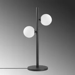 Aydinlatmadunyam Masa Lambasi BlackWhite Domino-11036