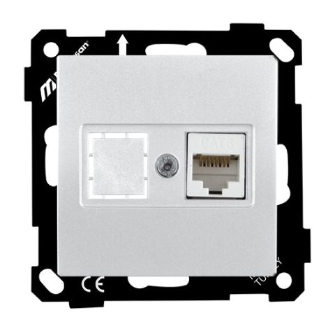 Mutlusan Ep   Data Prizi 1*Rj45  Cat6E  Beyaz - 2270 140 0101