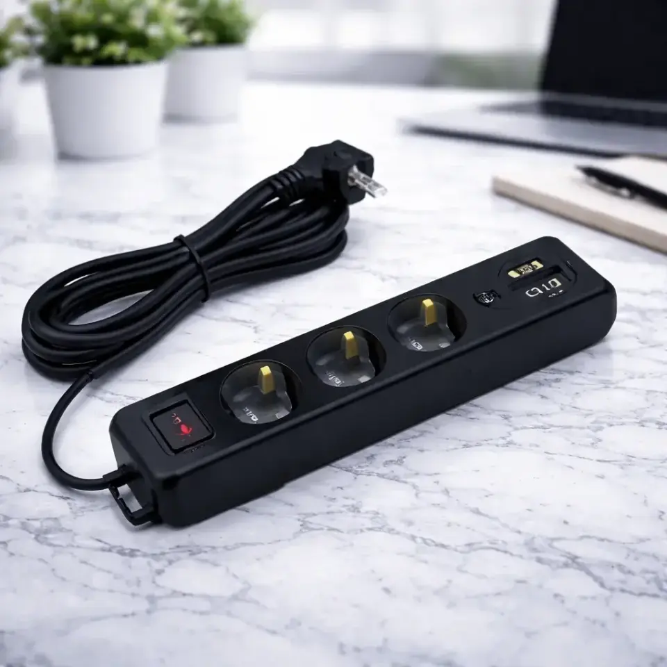 HOROZ 211-005-304 Deco 3 Lü  Usb'Li Siyah 5M (3*1) H-211-005-304