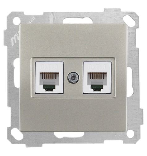 Mutlusan Telefon Prizi 2*Rj12 Titanyum - 2100 126 0183