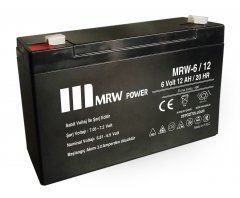 Mervesan Power Markalı Kurşun/Asit Kuru Tip Akü 6 Volt 12 AH