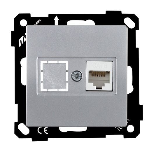 Mutlusan Ep   Data Prizi 1*Rj45  Cat6  Gümüş - 2270 140 0192