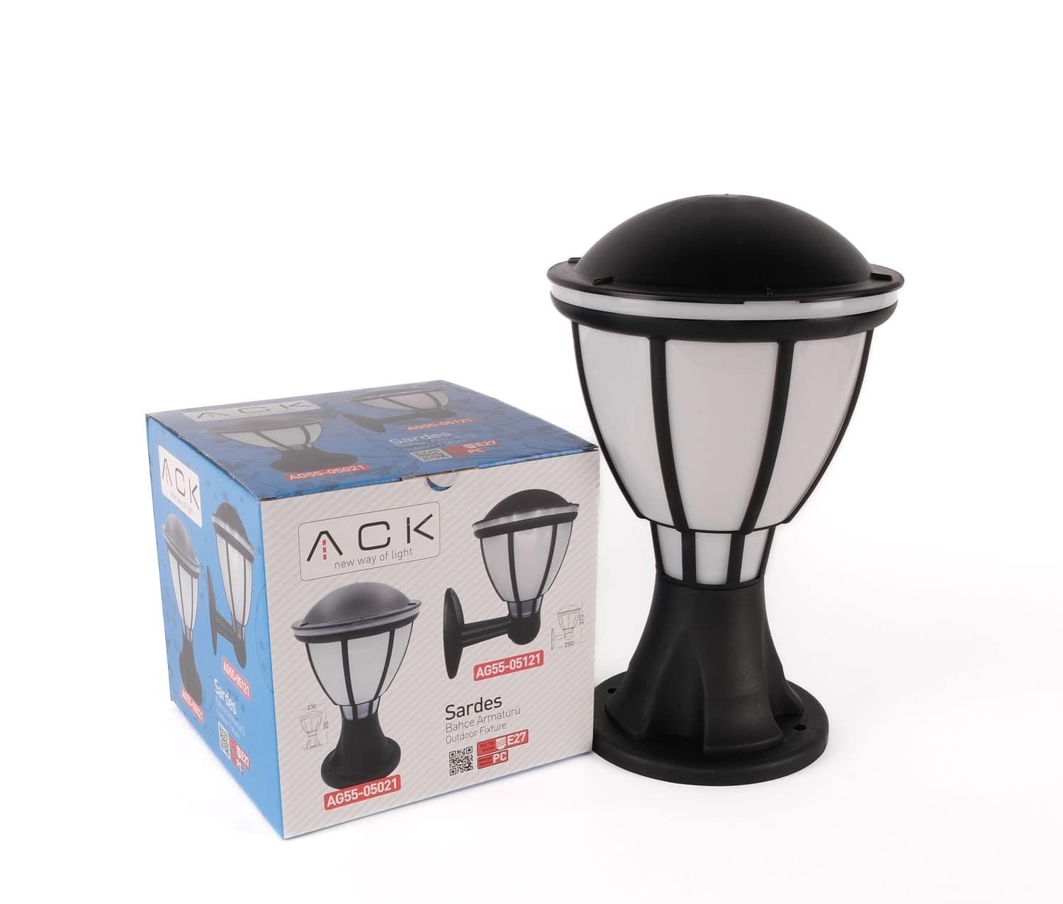 ACK Sardes Bahce Set Ustu Armaturu E27 Pc AG55-05021 en uygun fiyatlı satıcı