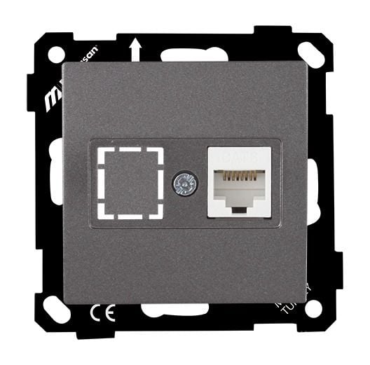 Mutlusan Ep   Data Prizi 1*Rj45  Cat6  Füme - 2270 140 0195