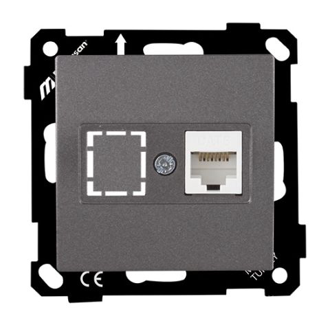 Mutlusan Ep   Data Prizi 1*Rj45  Cat6  Füme - 2270 140 0195
