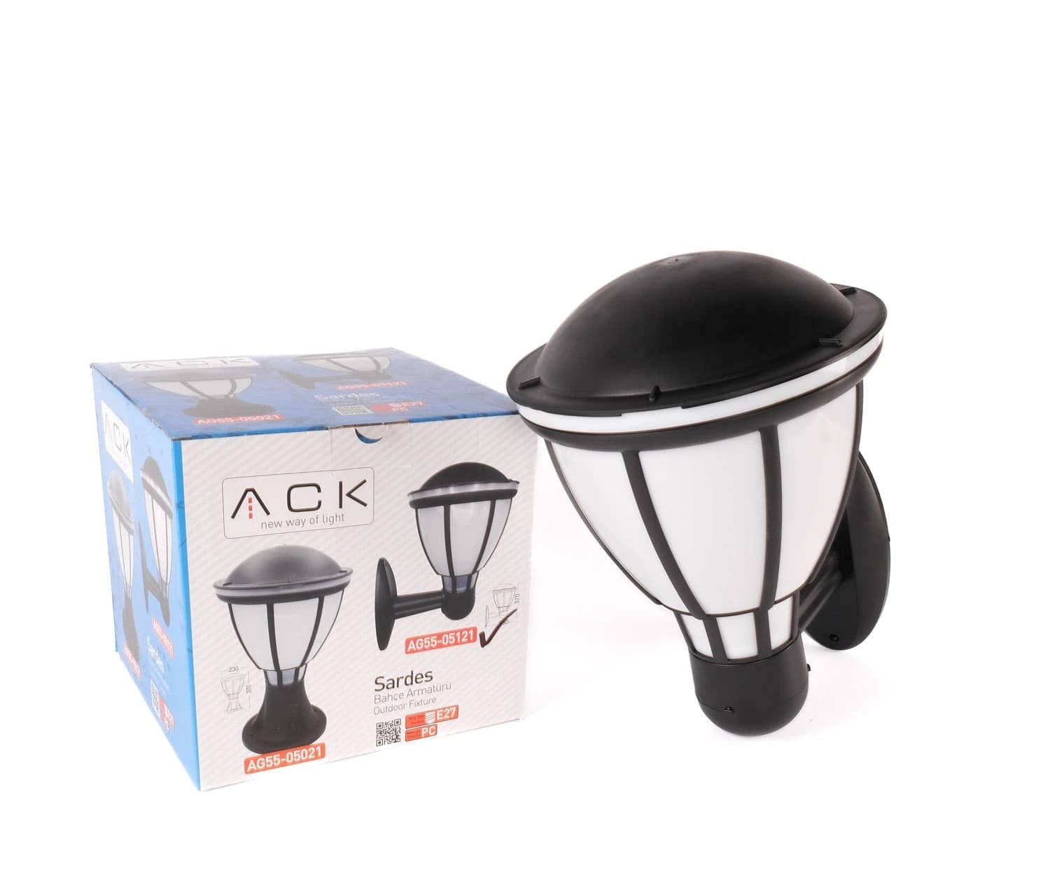 ACK Sardes Bahce Duvar Aplıgı E27 Pc AG55-05121 en uygun fiyatlı satıcı
