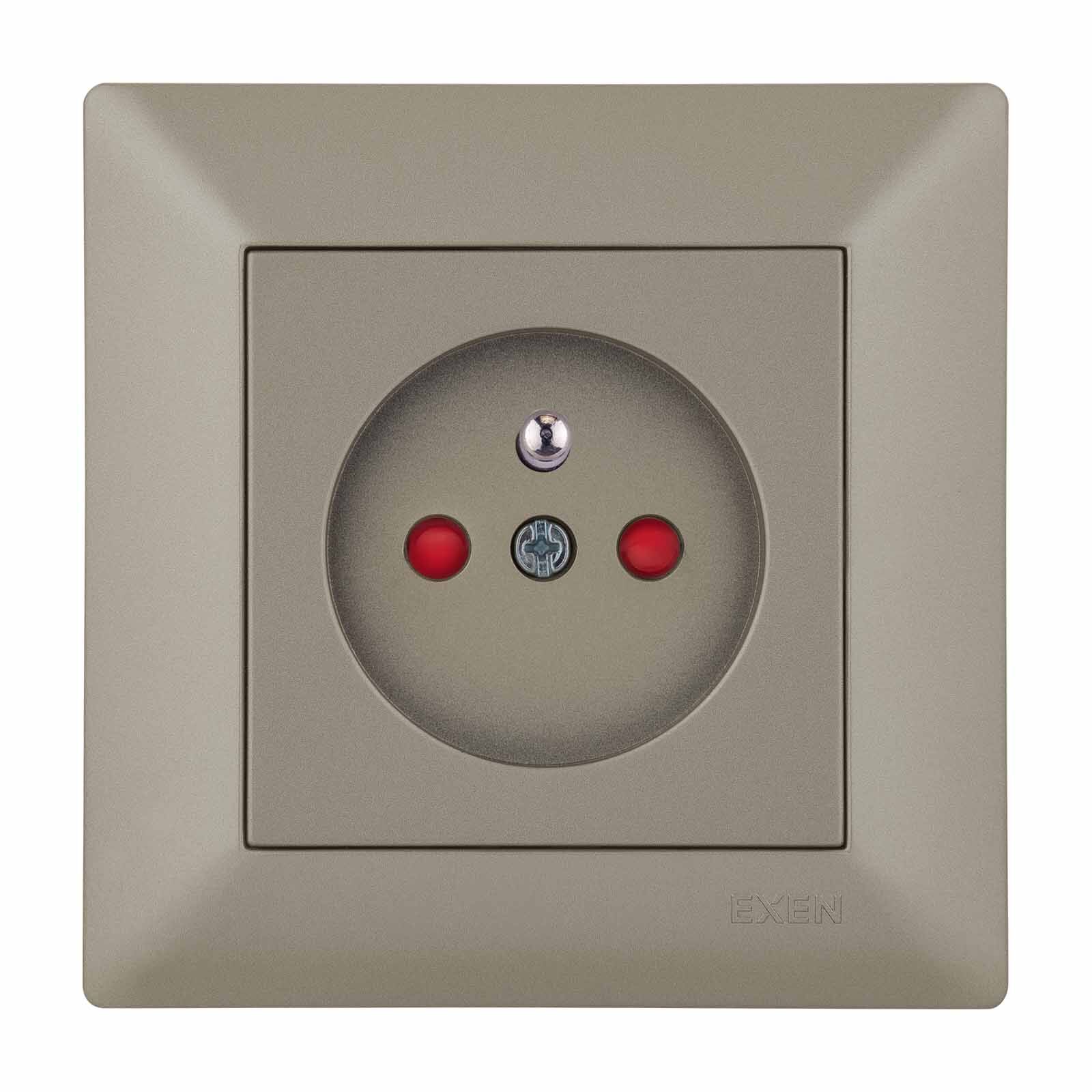 Exen Odak Titanyum Çocuk Korumali Ups Priz Komple Takim