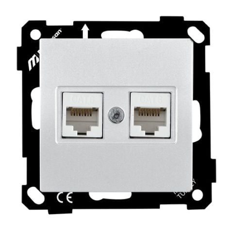 Mutlusan Ep Data Prizi 2*Rj45  Cat6E  Beyaz - 2270 141 0101