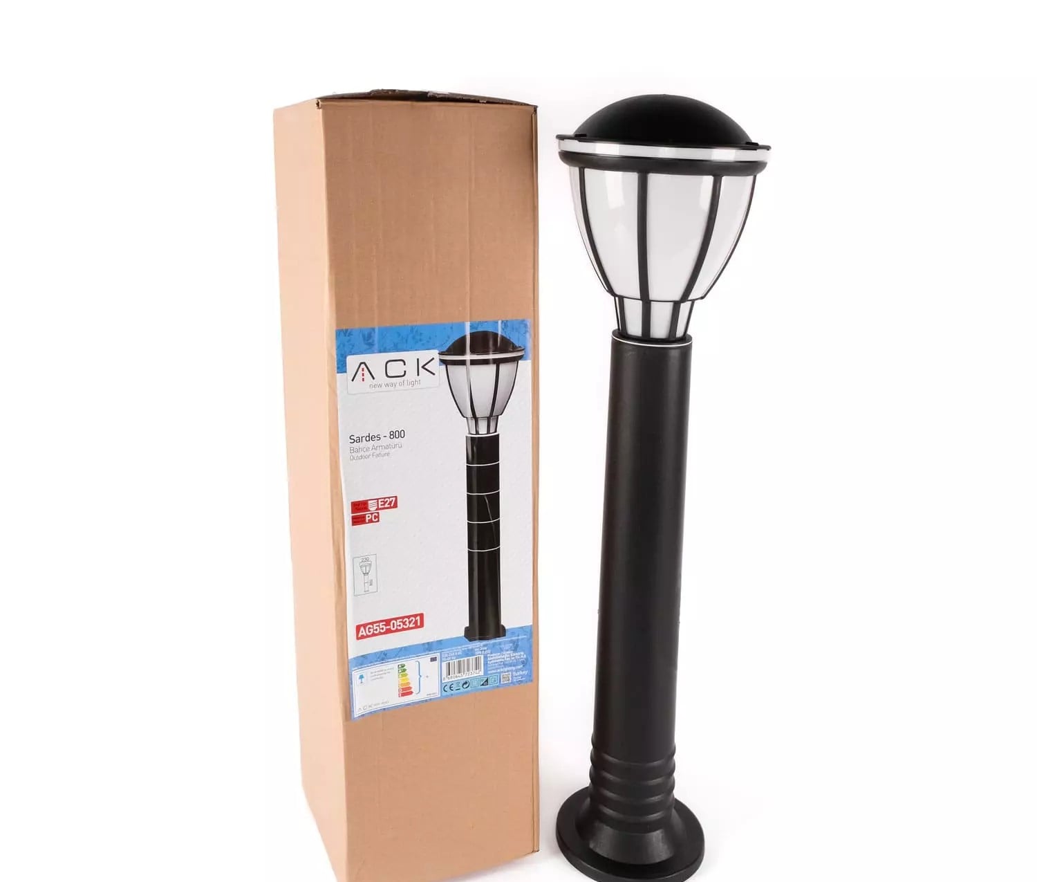 ACK Sardes Bahce Dırek Armaturu 800Mm E27 Pc AG55-05321