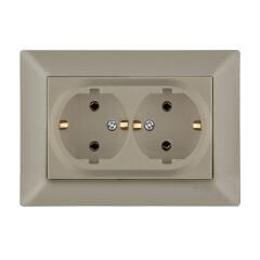 Exen Odak Titanyum Ikili Toprakli Priz Komple Takim