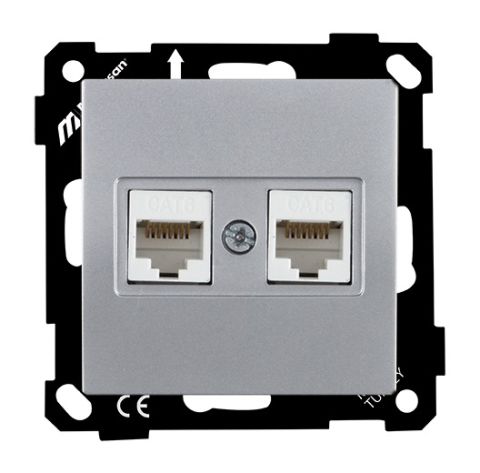 Mutlusan Ep Data Prizi 2*Rj45  Cat6E  Gümüş - 2270 141 0192