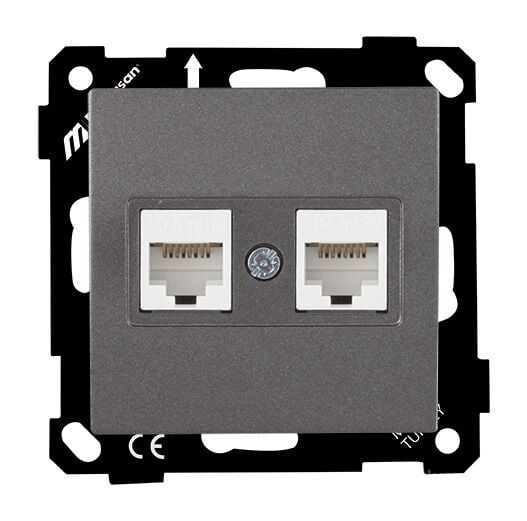 Mutlusan Ep   Data Prizi 2*Rj45  Cat6  Füme - 2270 141 0195