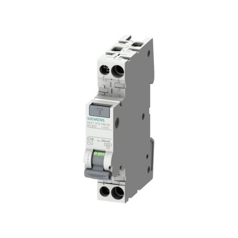 Siemens Hata Akimi Koruma Anahtarli Otomatik Sigorta;1 Te; C10A; 4.5Ka; 230V; 30Ma; A Tipi; Monofaze 5SV1313-7KK10
