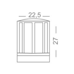 ACK Lunar Pc Bahce Set Ustu Armaturu E27 22,5Mmx27Mm AG55-08021