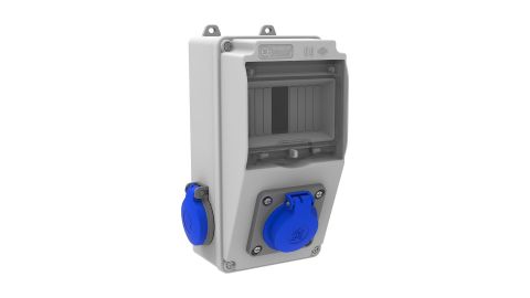 Bemis  1/16A. 220V. 1 Ad. M.P. Ön-1/16A. 220V. 2 Ad. Yan IP44 BD1-2103-2020