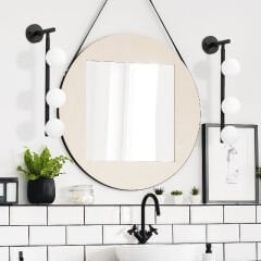 Aydinlatmadunyam Aplik BlackWhite Domino-11040