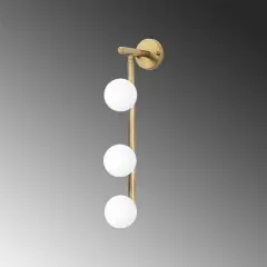 Aydinlatmadunyam Aplik Shiny Gold Domino-11045