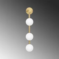 Aydinlatmadunyam Aplik Shiny Gold Domino-11045
