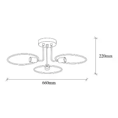 Aydinlatmadunyam Plafonyer Black Circle-Nua-1341