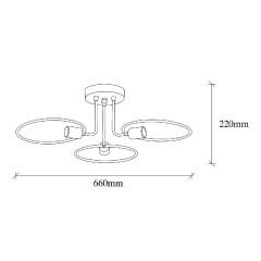 Aydinlatmadunyam Plafonyer Black Circle-Nua-1341