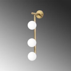 Aydinlatmadunyam Aplik Shiny Gold Domino-11045