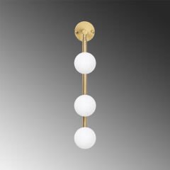 Aydinlatmadunyam Aplik Shiny Gold Domino-11045