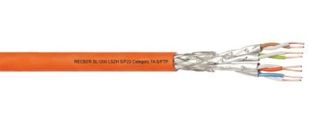 SL1200 S/F23 LSZH Category 7A S/FTP 4x2x23AWG Euro-Class Cca HF Kılıflı Data Kablosu Cat-7