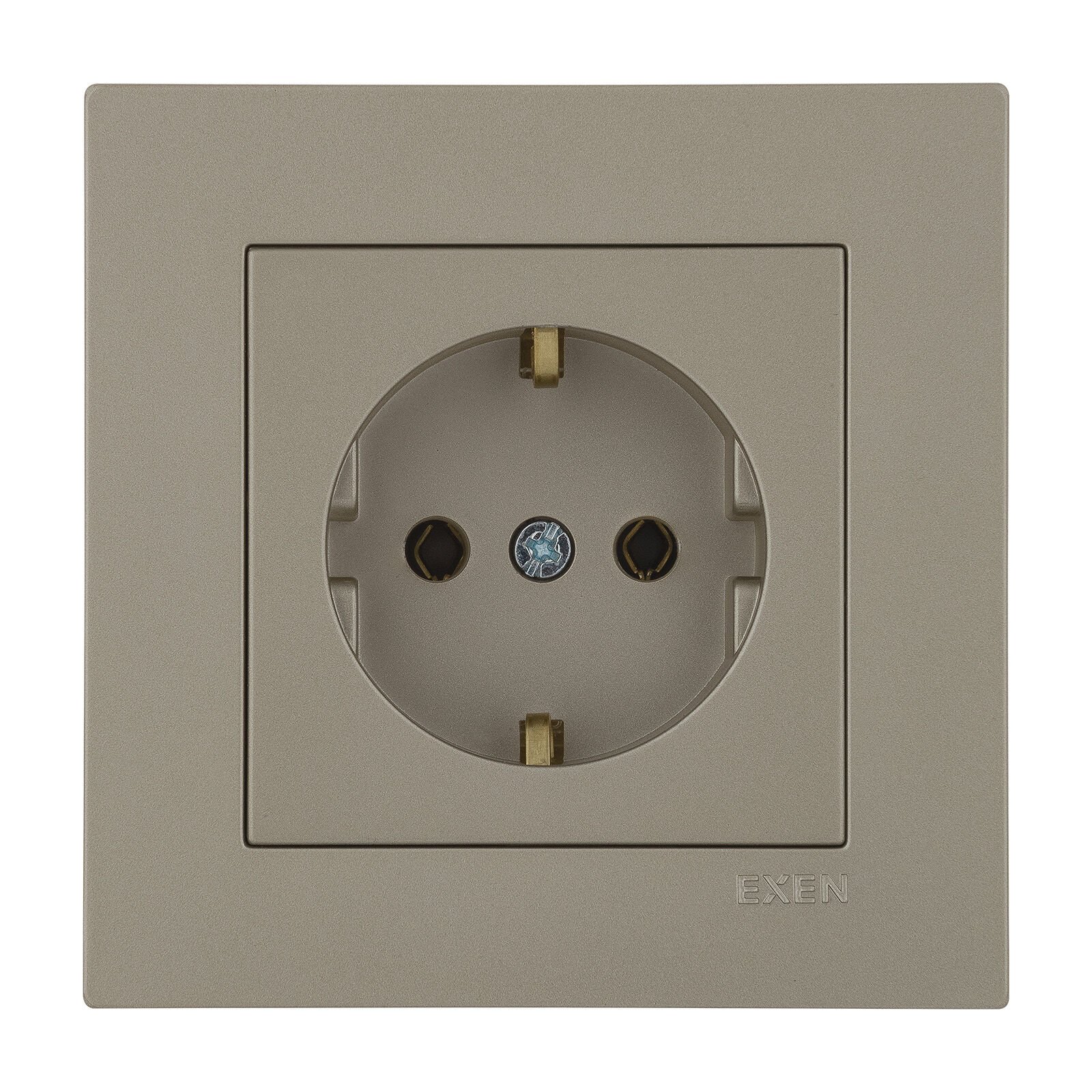 Exen Karell Titanyum Toprakli Priz Komple Takim