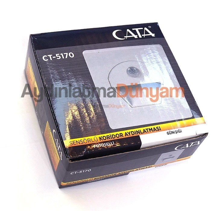 Cata 1W Sensörlü Fotoselli Koridor Led Aydınlatma CT-5170 Günışığı