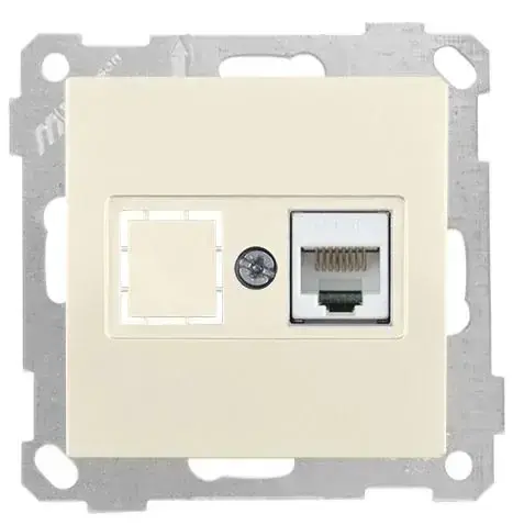 Mutlusan Data Prizi 1*Rj45  Cat5E  Krem - 2100 136 0102