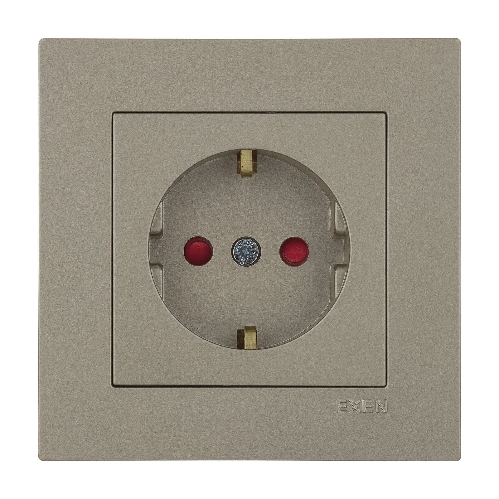 Exen Karell Titanyum Çocuk Korumali Toprakli Priz Komple Takim