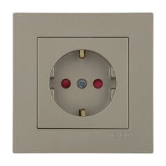 Exen Karell Titanyum Çocuk Korumali Toprakli Priz Komple Takim