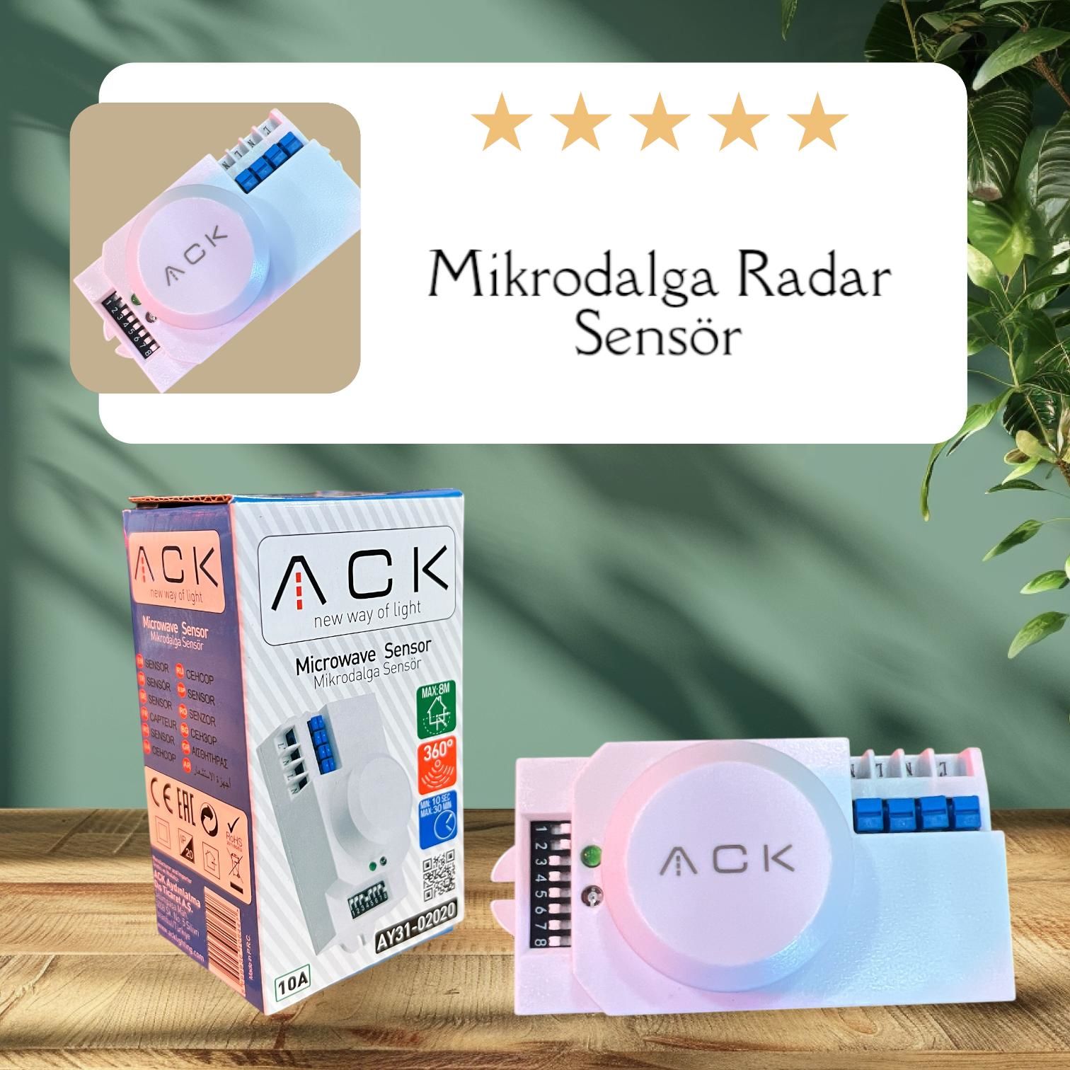 ACK 360 Derece Mıkrodalga Radar Sensör AY31-02020