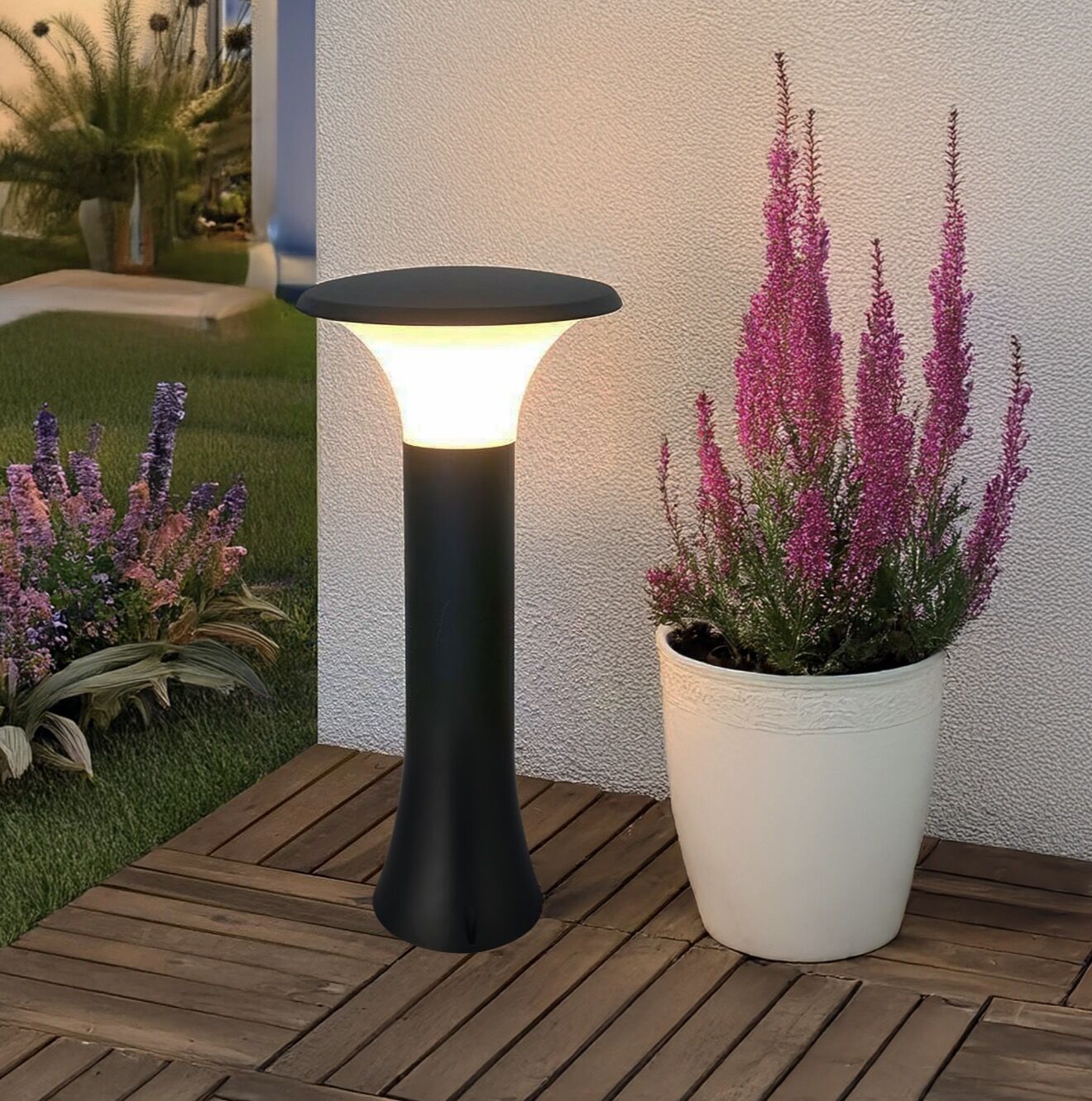 HOROZ 400-001-141 Papatya-1 Bahçe Aydinlatmasi Gri E27 H-400-001-141