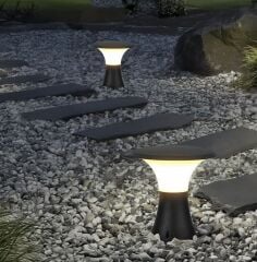 HOROZ 400-001-142 Papatya-2 Bahçe Aydinlatmasi Gri E27 H-400-001-142