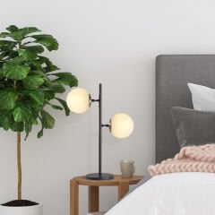 Aydinlatmadunyam Masa Lambasi BlackGoldWhite Fazli-10423