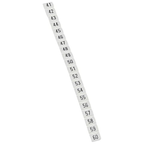 Legrand  CAB 3  41 ile 60 arası hazır rakamlar 0.5 ile 1.5 mm2 kesitli kablo ve klemensde LEG-038152