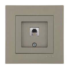 Exen Karell Titanyum Nümeris Telefon Prizi (Rj11 Kablolu) Komple Takim