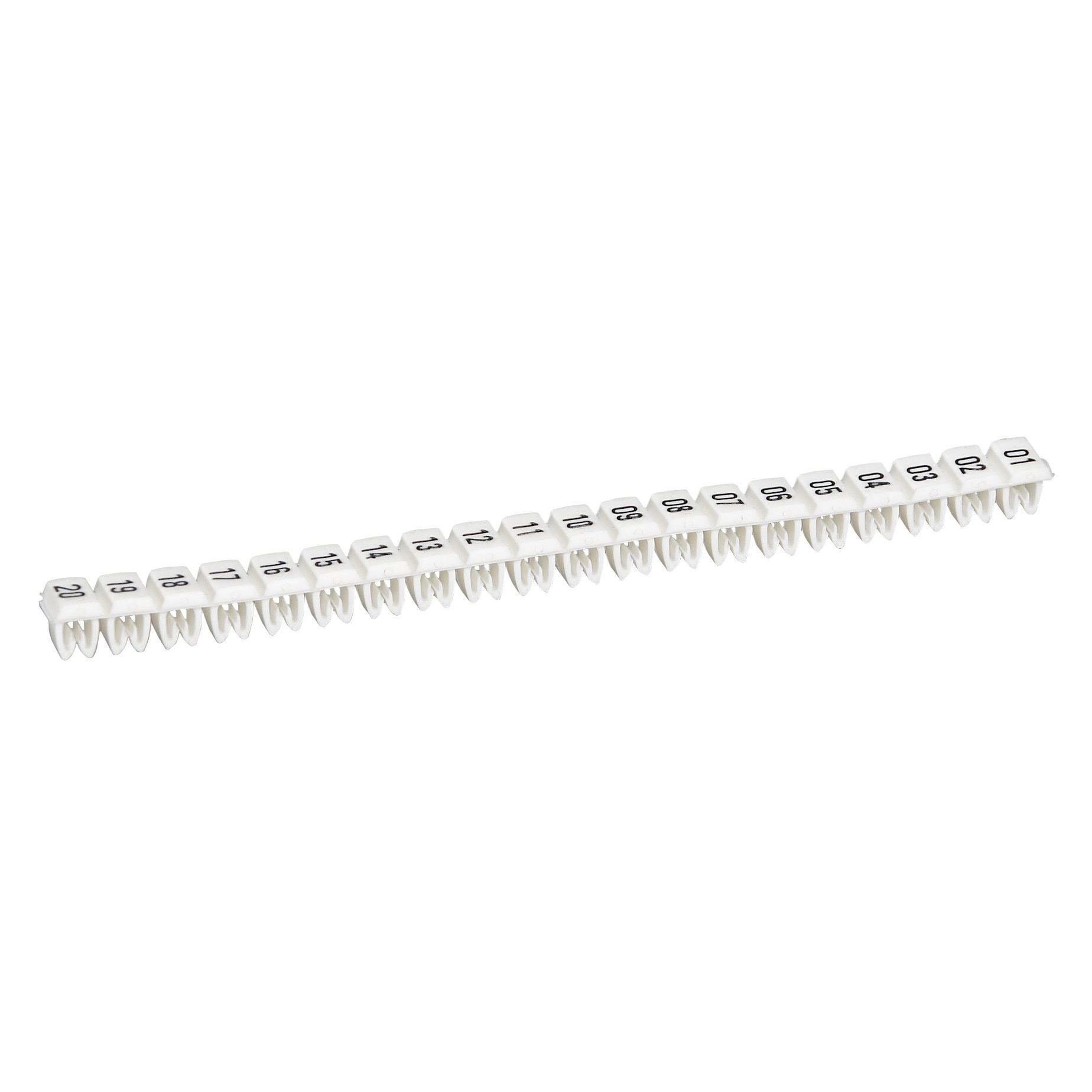 Legrand  CAB 3  81 ile 100 arası hazır rakamlar 0.5 ile 1.5 mm2 kesitli kablo ve klemensde LEG-038154