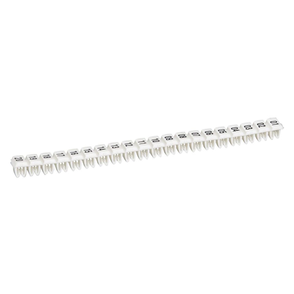 Legrand  CAB 3  81 ile 100 arası hazır rakamlar 0.5 ile 1.5 mm2 kesitli kablo ve klemensde LEG-038154
